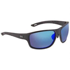 Under Armour Grey Blue Wrap Men's Sunglasses UA 0004/S 001T/7N 65 UA 0004/S